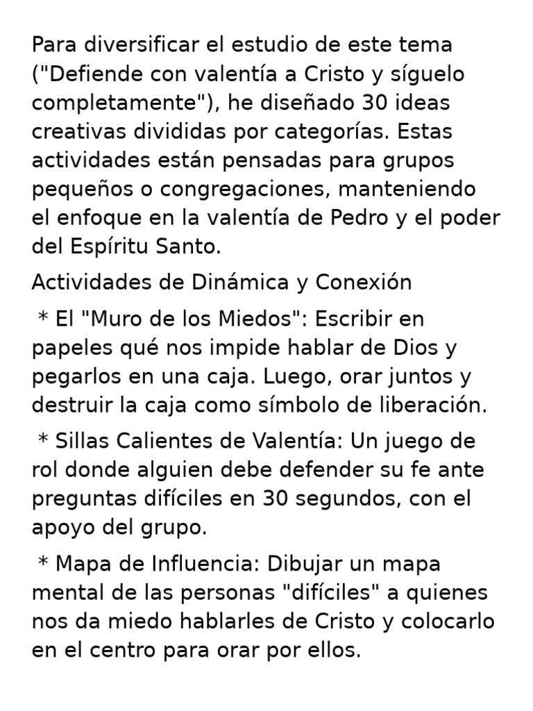 Ideas Esc. Sab | PDF | Oración | espíritu Santo