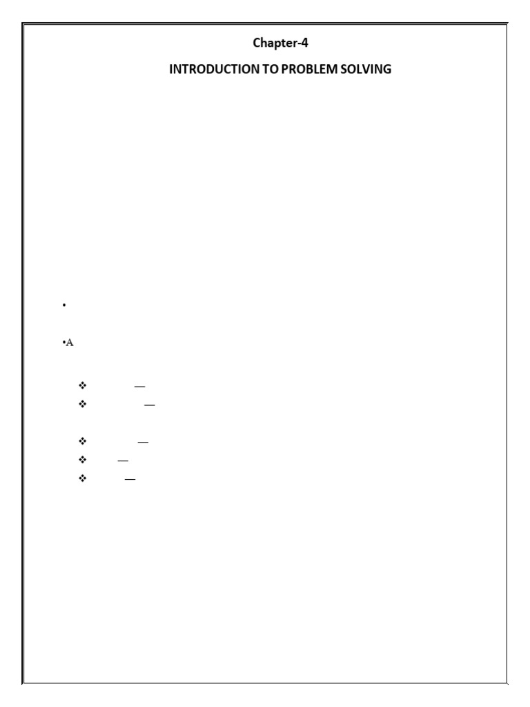 Problem Solving Steps and Techniques | PDF
