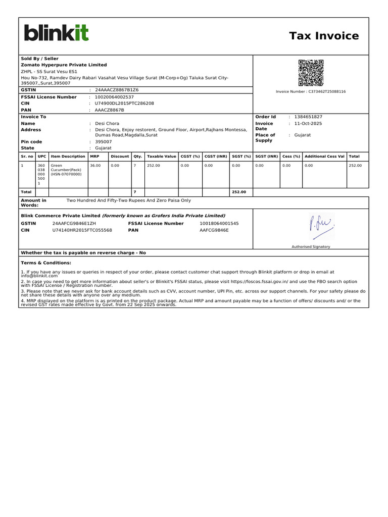 ForwardInvoice_ORD76303426886 | PDF | Economy Of India | Taxation