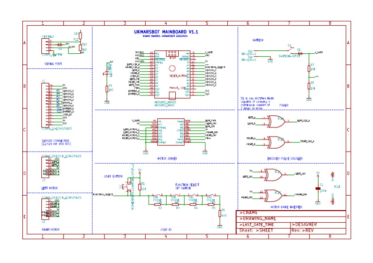 UKMARSBOT Mainboard V1.1 Schematic | PDF