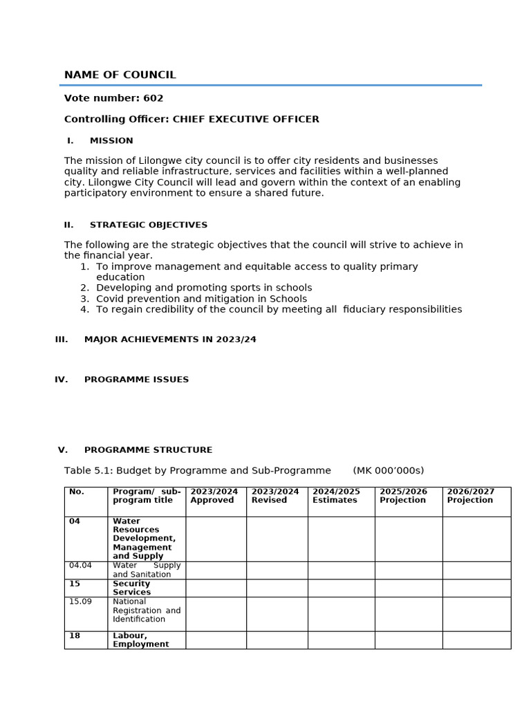 Youth PBB Budgeting Template 2024-25 Financial Year | PDF | Agriculture ...