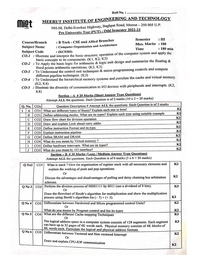 COA-1 | PDF