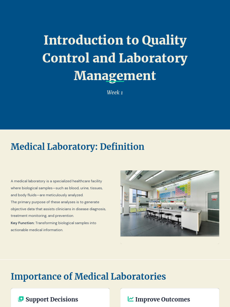 Quality Control in Medical Laboratories | PDF | Medical Diagnosis ...