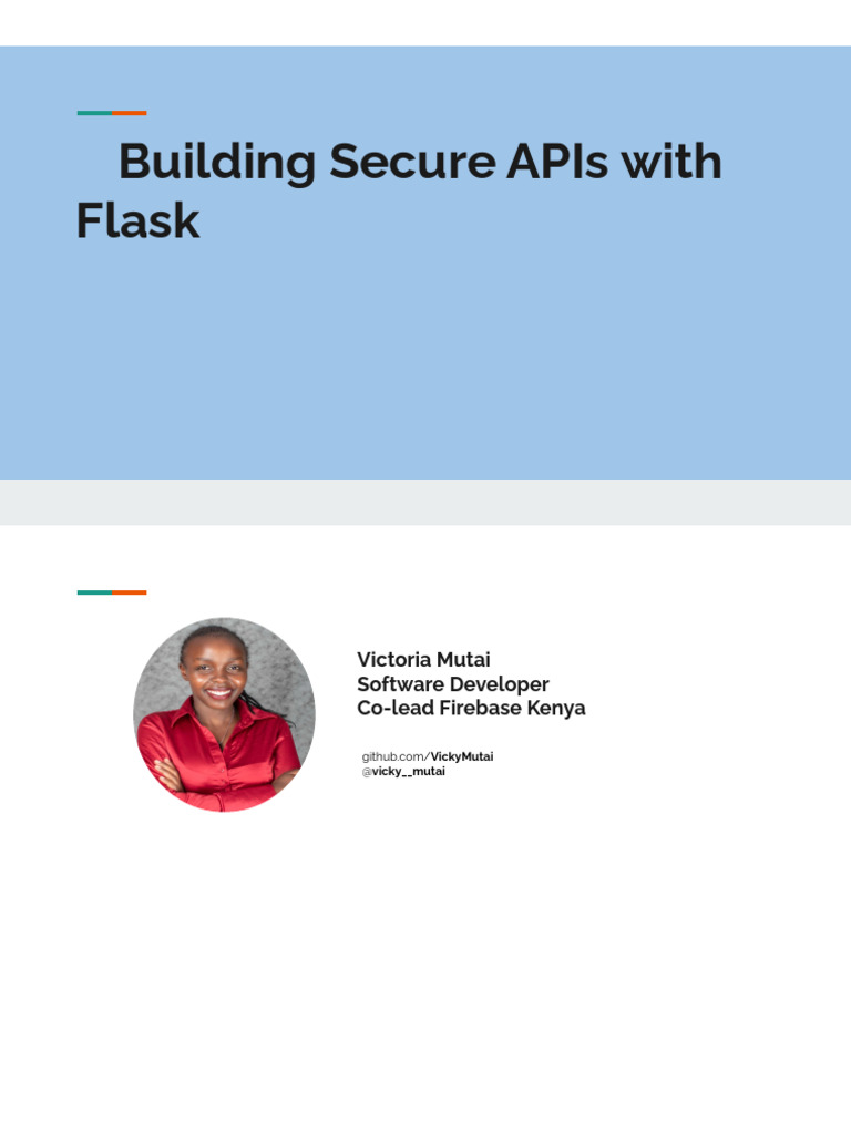 Secure API Development with Flask | PDF | Transport Layer Security ...
