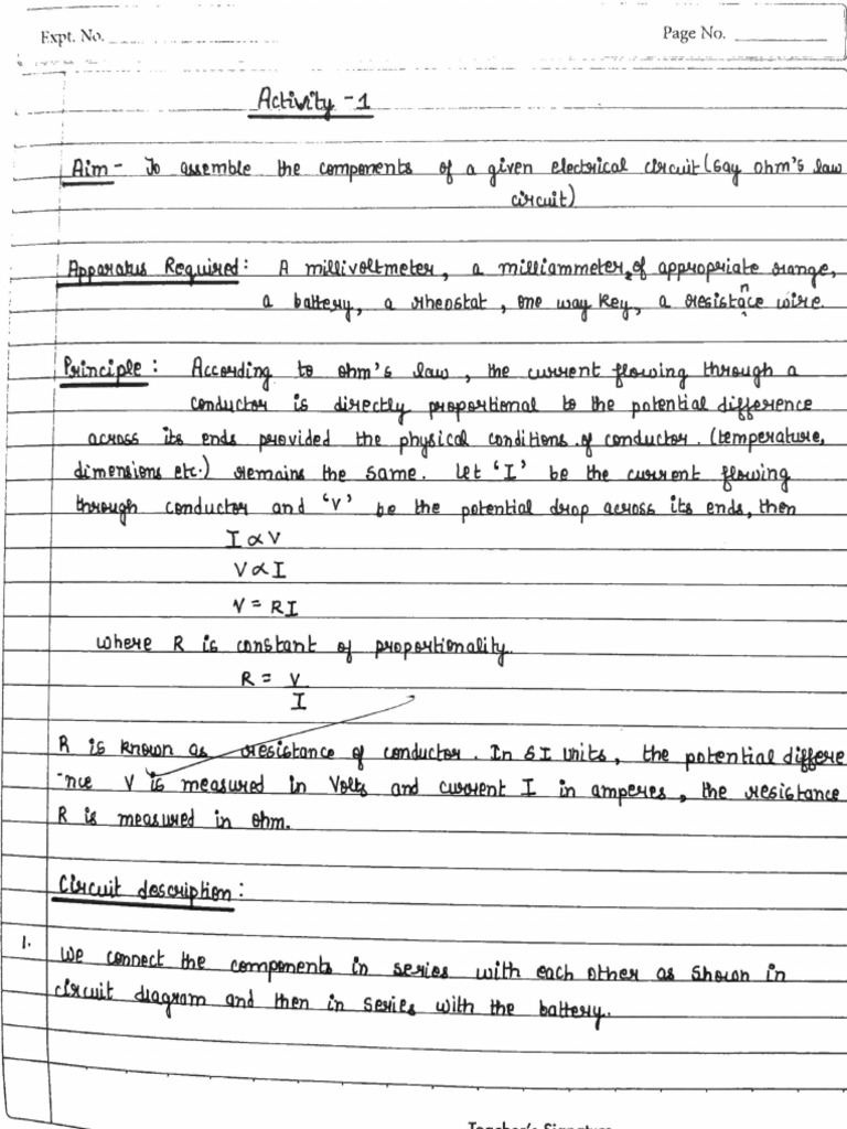 Physics Activity File-XII | PDF