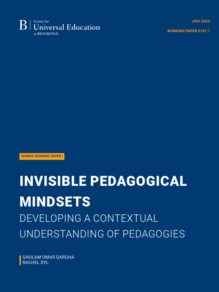 Invisible Pedagogical Mindsets Explained | PDF | Pedagogy ...