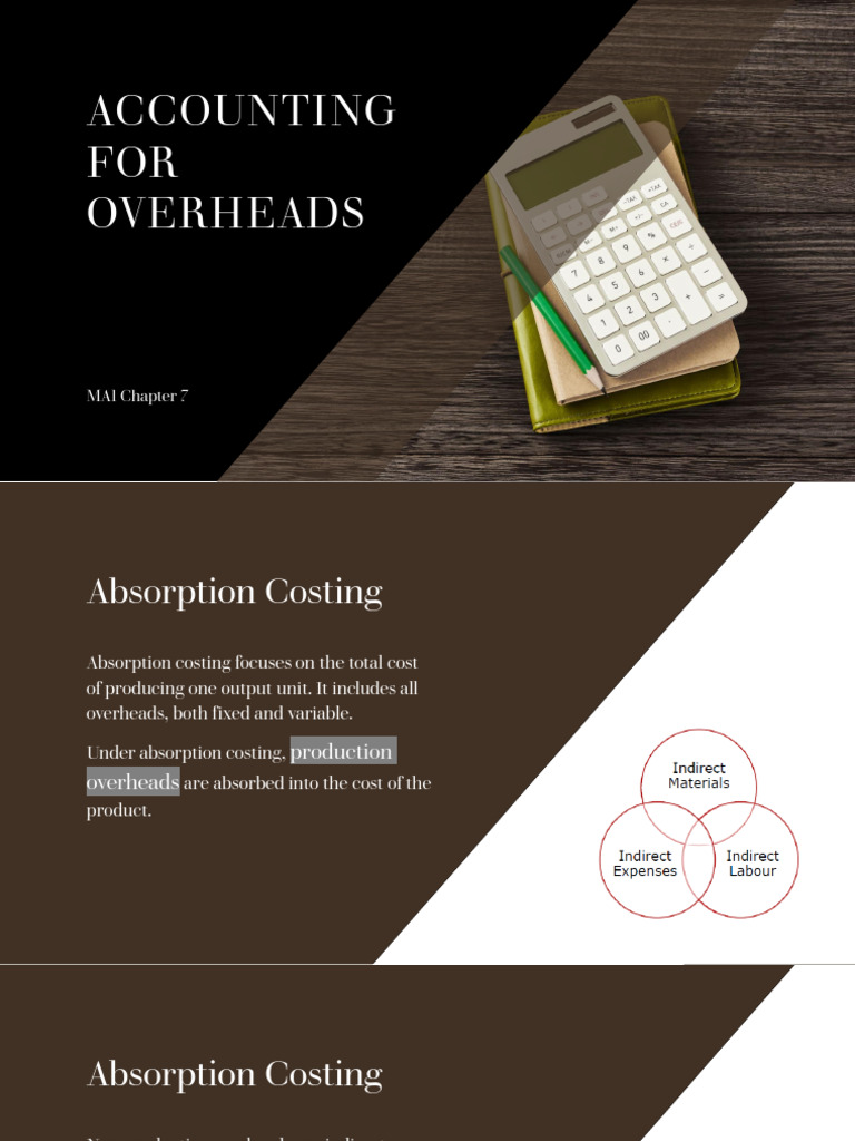 MA1 Chapter 7 Overheads (4) | PDF | Business | Financial Accounting