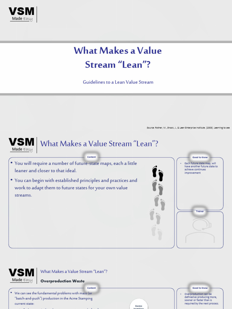 Lean Value Stream Mapping Guide | PDF | Production And Manufacturing