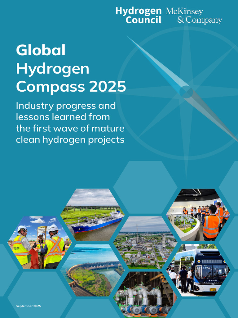 Global Hydrogen Compass 2025 Insights | PDF | Hydrogen | Carbon Capture ...