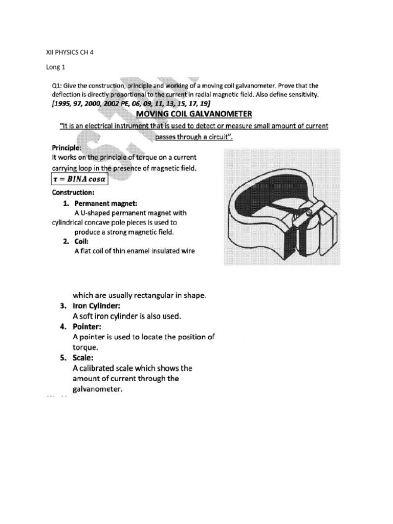 Xii Physics CH 4 - Long | PDF