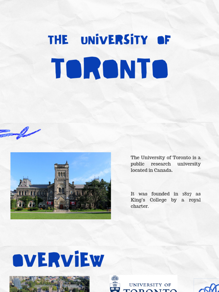 The University of Toronto | PDF | Science | Academia