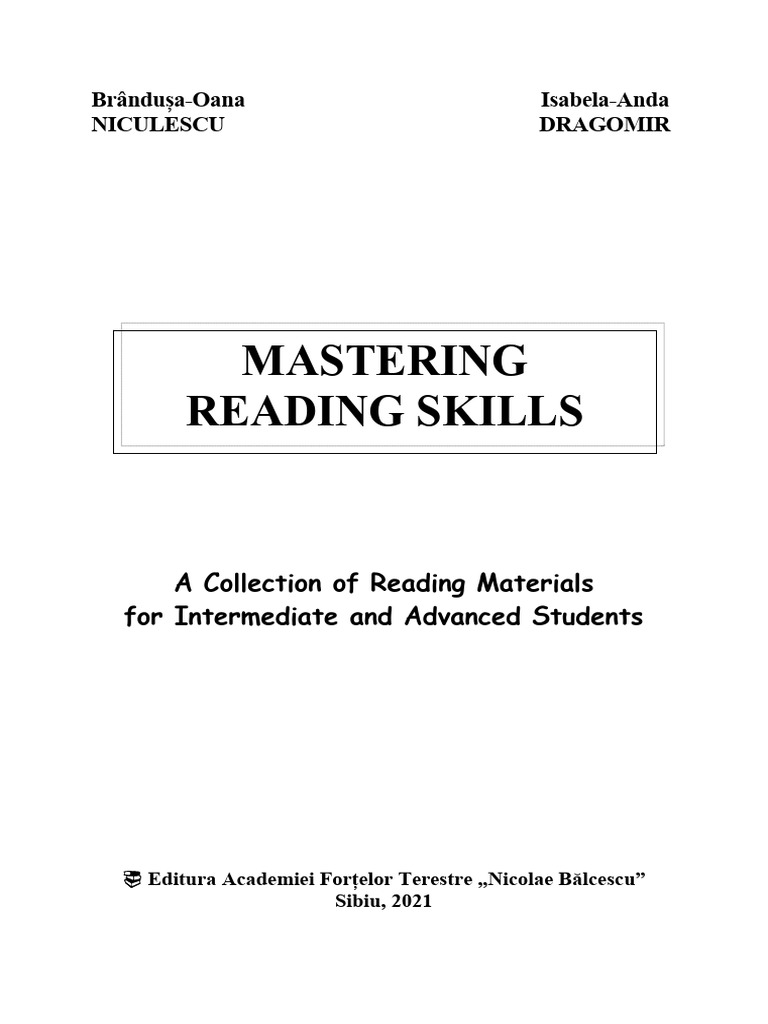 Mastering Reading Skills Guide | PDF | Reading Comprehension