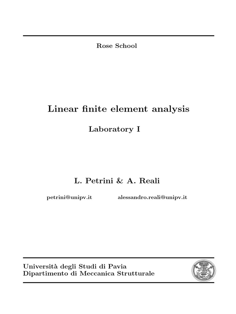 Introduction to FEAPpv Analysis | PDF | Finite Element Method | Library ...