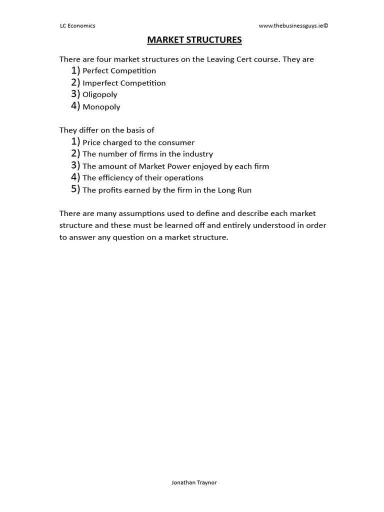 Understanding Perfect Competition in Economics | PDF | Profit ...