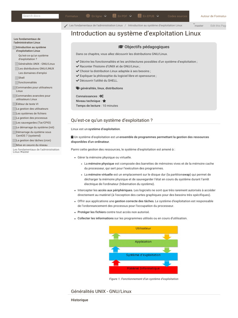 Historique des systèmes Linux et UNIX | PDF | Linux | Distribution Linux
