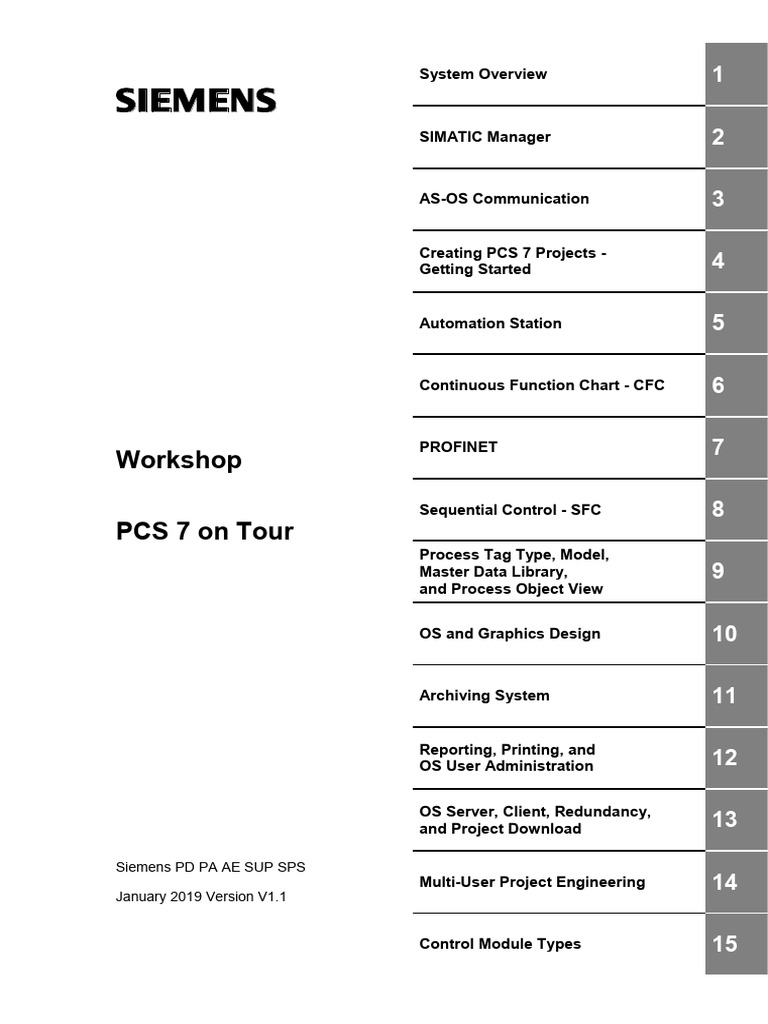 Siemens PCS 7 Workshop Overview | PDF | Computer Network | Microsoft ...