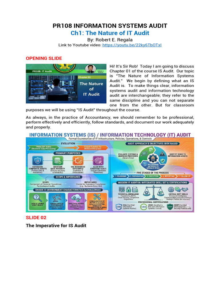 Understanding Information Systems Audit | PDF | Internal Control | Audit