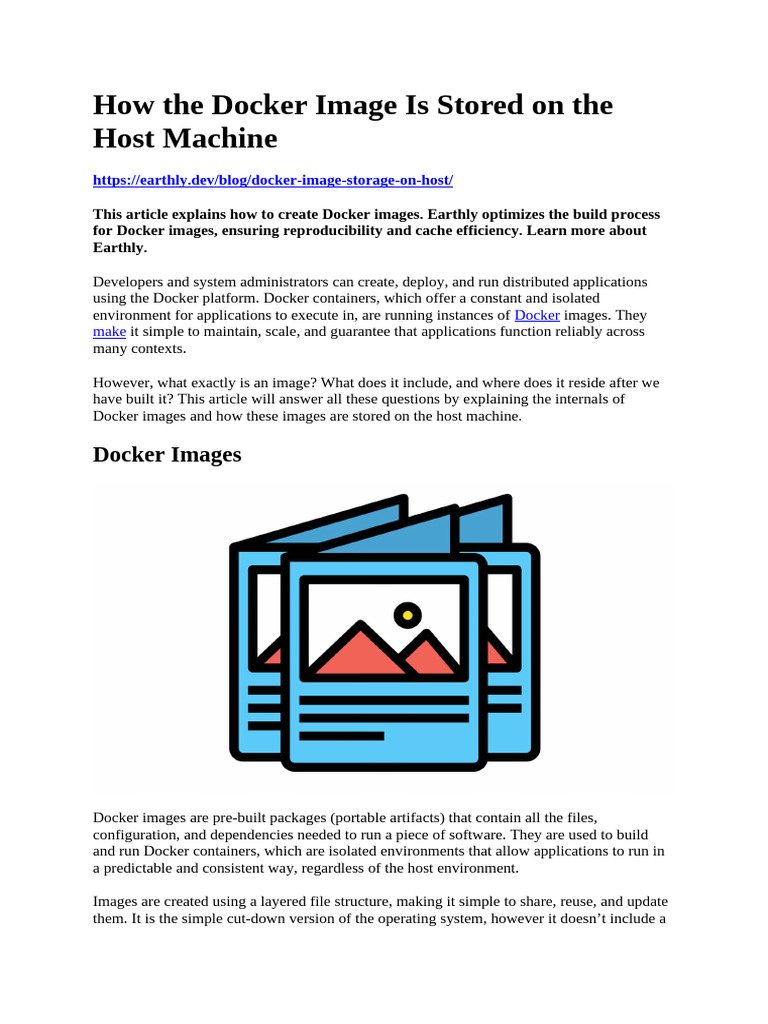 Docker Image Storage Explained | PDF | Cache (Computing) | Software