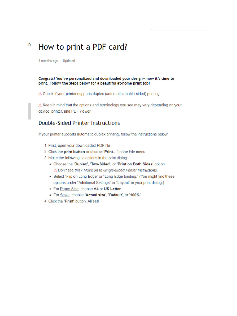 Print PDF Instructions | PDF