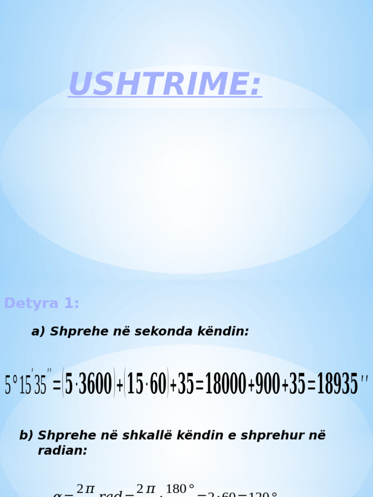 Ushtrime | PDF