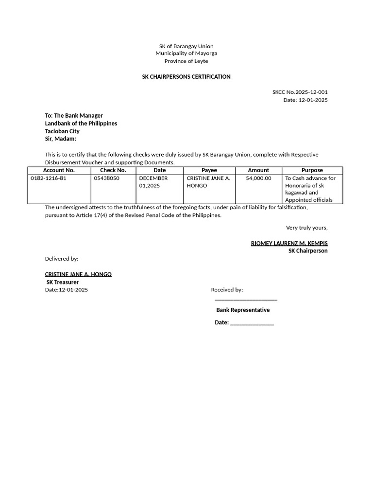 Sk Union Skcc | PDF