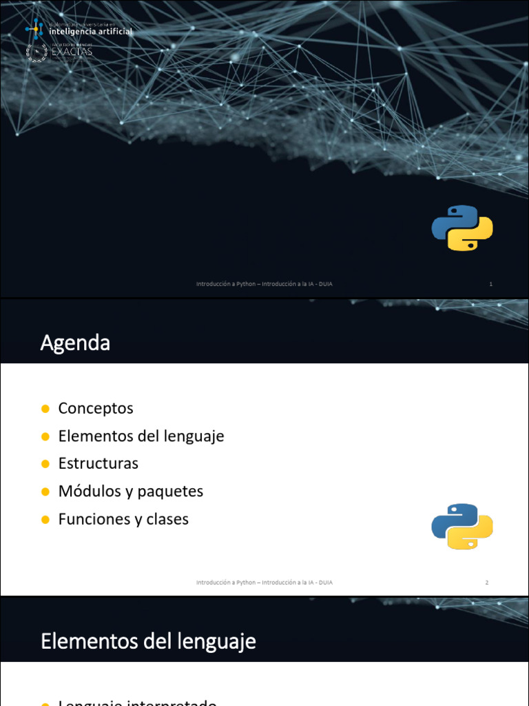 Introducción a Python y Pandas | PDF | Python (lenguaje de programación ...