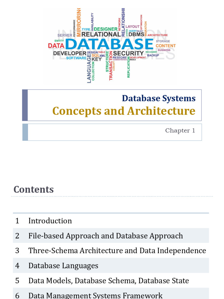 Database Systems: Concepts & Architecture | PDF | Databases ...
