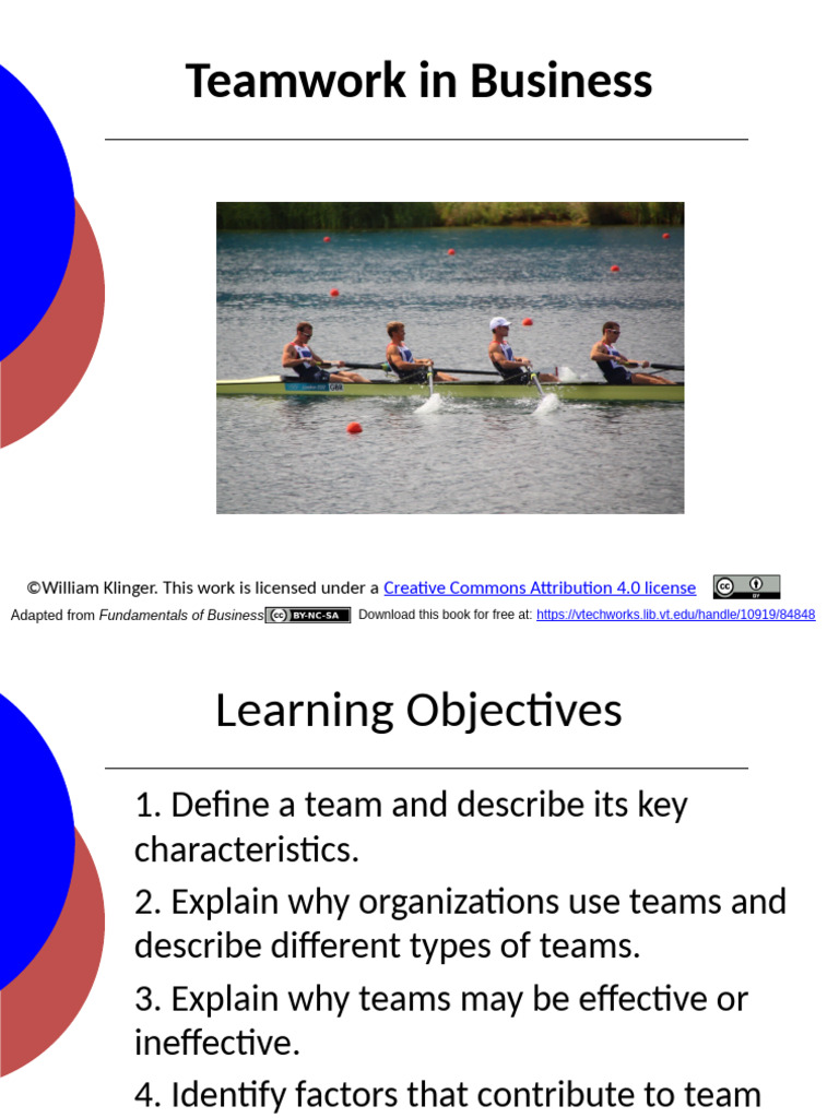 20230608 Teamwork in Business_MTS | PDF | Leadership | Behavioural Sciences