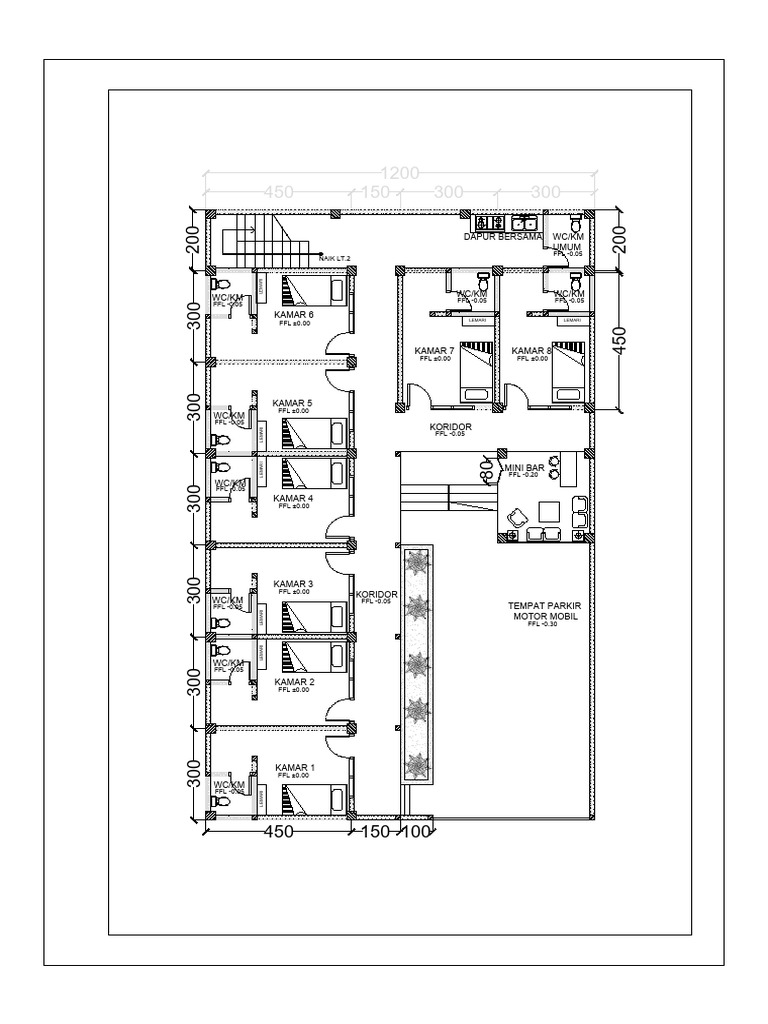 Mini Bar and Room Layout Plan | PDF