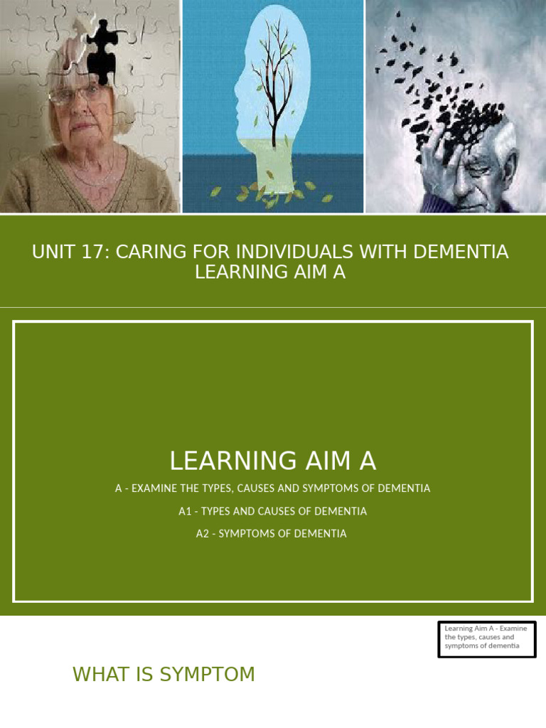 Understanding Dementia: Types and Symptoms | PDF | Dementia | Alzheimer ...