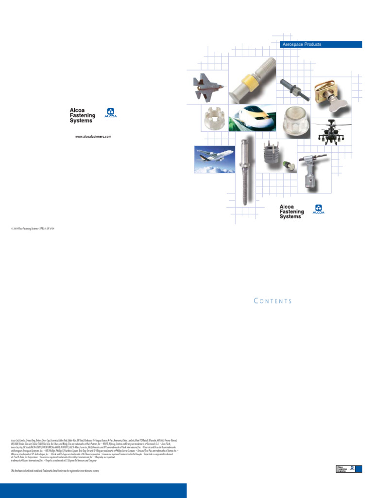 Alcoa Fastening Systems Overview | PDF | Rivet | Nut (Hardware)