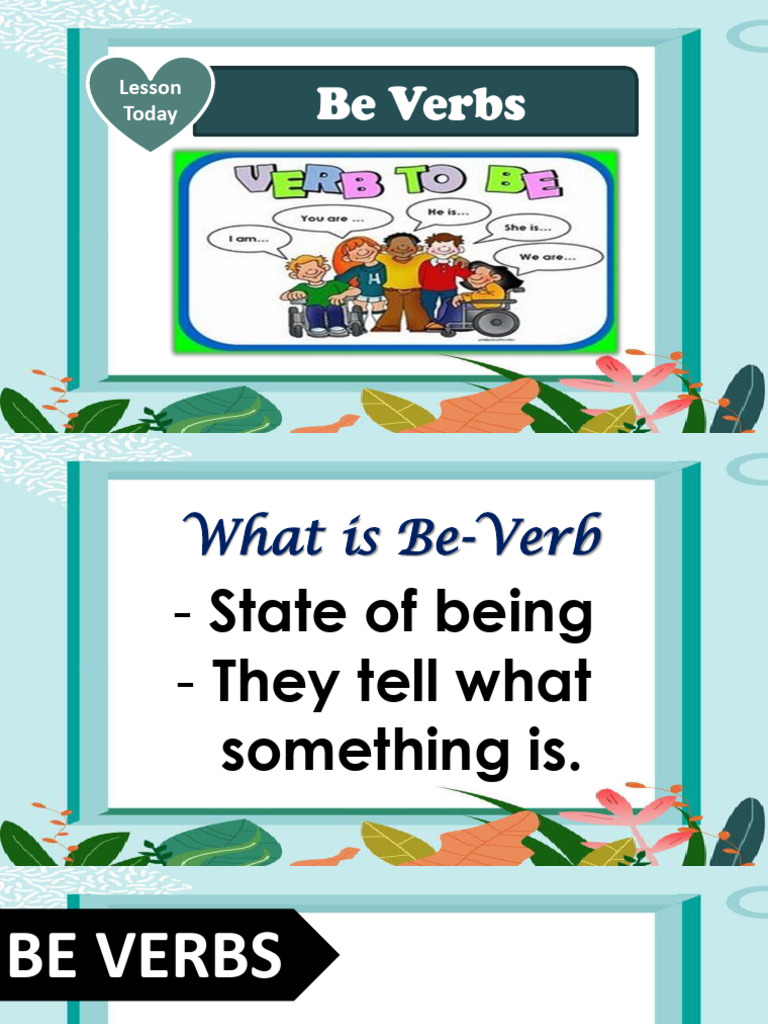Be-Verbs | PDF