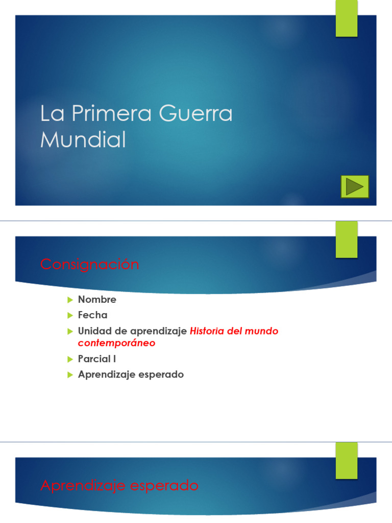 Causas y Consecuencias de la I Guerra Mundial | PDF | Primera Guerra ...