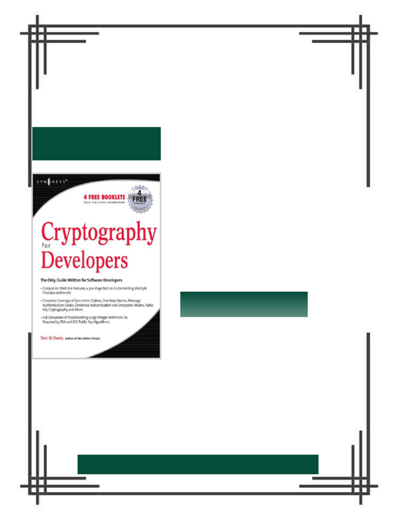 Cryptography and Network Security 4th Edition Tom St Denis ebook ...