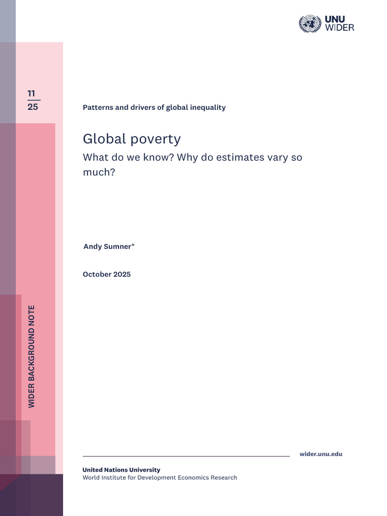 Global Poverty Estimates and Variations | PDF | Purchasing Power Parity ...
