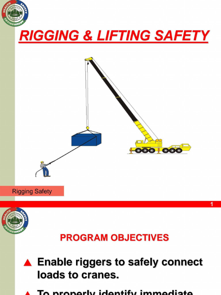 Rigger and Lifting Safety | PDF