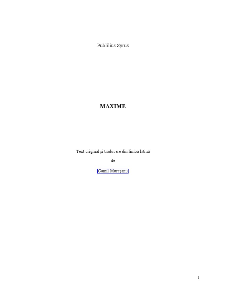 Maxime | PDF