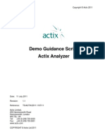 Instructions For Actix Analyzer Demonstration