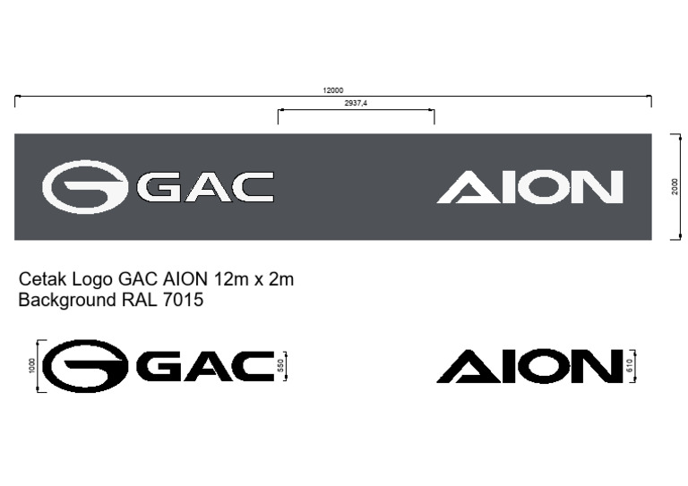 Banner GAC AION 12m X 2m | PDF