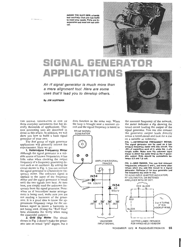 RF Generator Applications and RF Generator Schematic | PDF