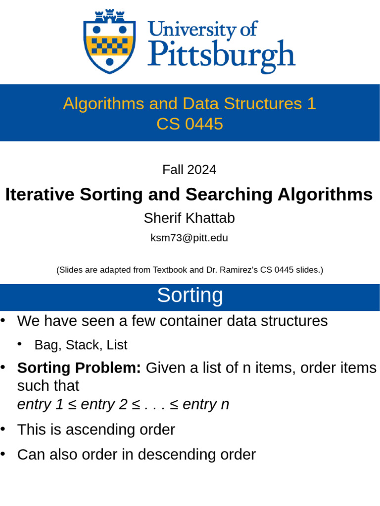 T11 Sorting Searching 2 | PDF | Applied Mathematics | Theoretical ...