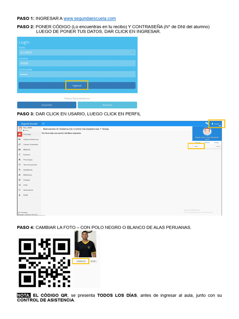 Pasos Código QR | PDF
