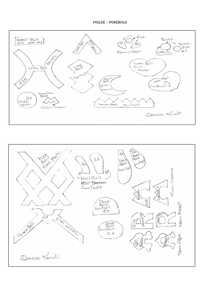 Molde - Pokebola | PDF