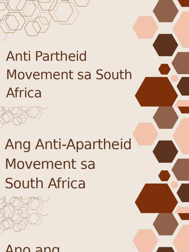Anti Partheid Movement in South Africa | PDF
