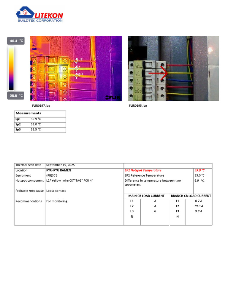 Thermal Scan Report for KYU-KYU RAMEN | PDF