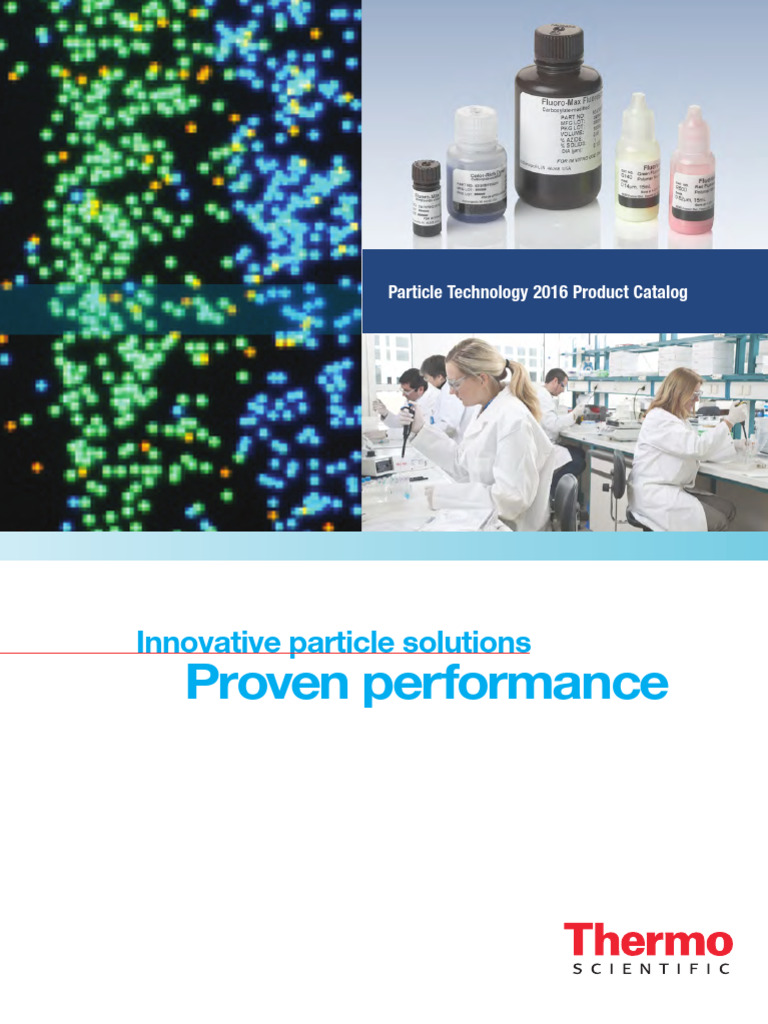 Particle Technology Solutions Catalog | PDF | Calibration | Glasses