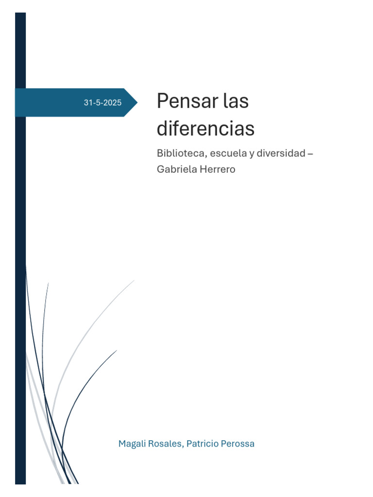 BEyD Pensar Las Diferencias | PDF | Educación en artes liberales ...