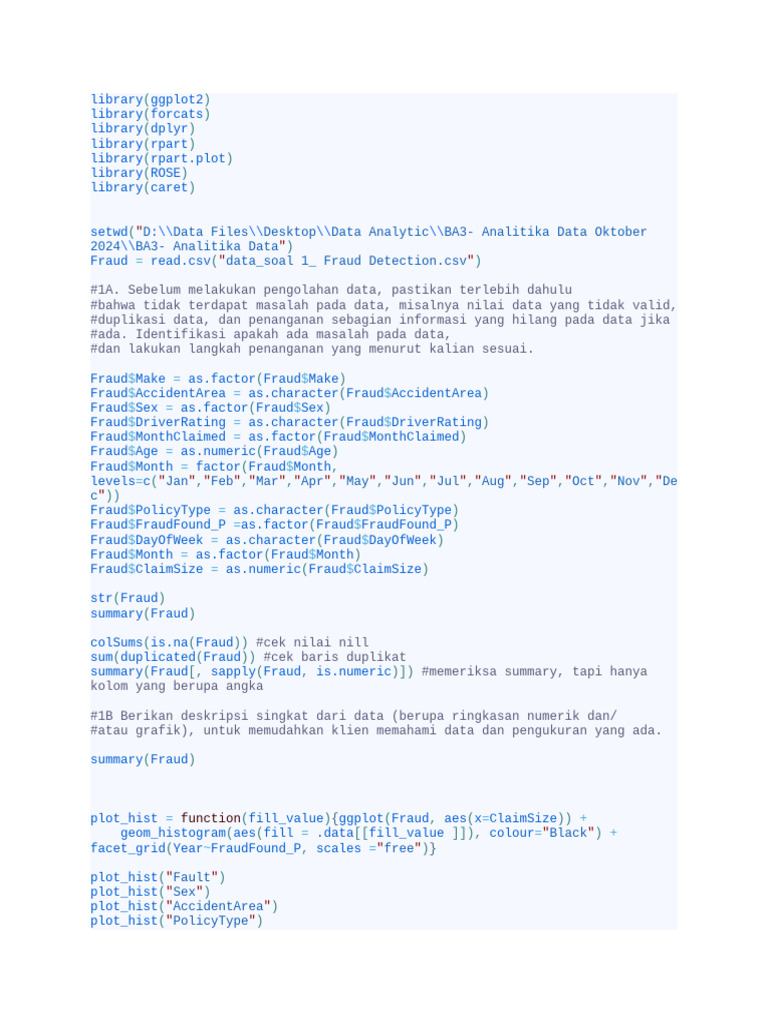 Fraud Detection Code | PDF