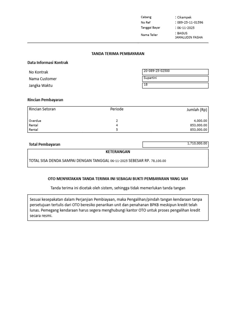 E Receipt - (20 089 25 02500) - 20251106 | PDF