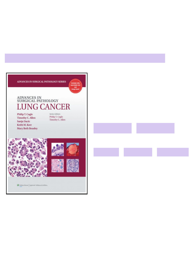 Advances in Surgical Pathology Lung Cancer available full chapters ...